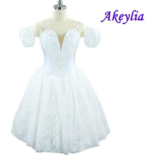 Romantic Ballet Tutu Dress White Girls Fairy Ballet Costume For Sale Women Professional Tutu Dress Adult White Swan Lake Skirt