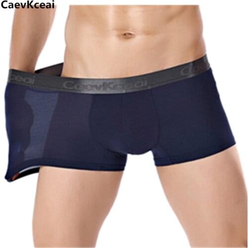 Sexy Mens Boxers Underwear Cotton Boxer Underpants Homme Boxershorts Calzoncillos Hombre Jockstrap Panties Mesh for Man U Convex