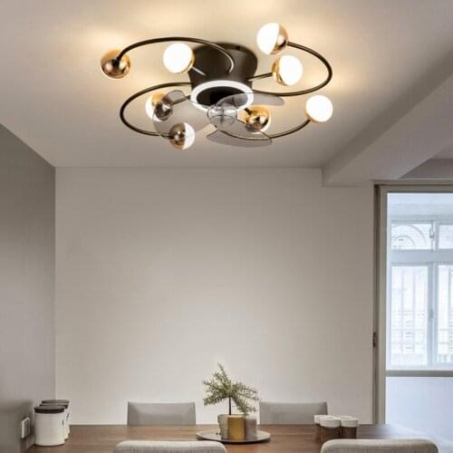 Nordic chandelier ceiling fan without blades bedroom ceiling fan lamp ceiling fans with lights decorative led ceiling lamps