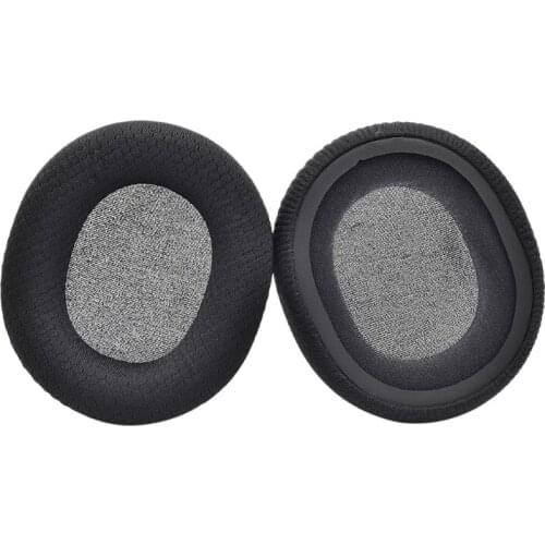 Replacement Fabric Ear Pads Earpad Ear Cushion for -KINGSTON -HyperX Cloud CORE / Cloud II headphones