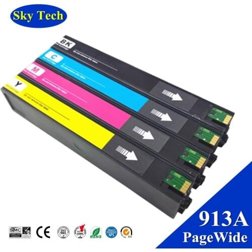 KCMY Pigment Ink Cartridge For HP913A HP973 , For HP PageWide 352dw 377dw Pro 452dw 452dn 452dwt 477dw MFP 477dwt 552dw