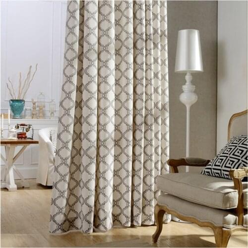 New Printed Blackout Geometric Polygonal Curtains Used In Living Room Bedroom Simple Modern Style Tulle Curtain Cortina X075-4
