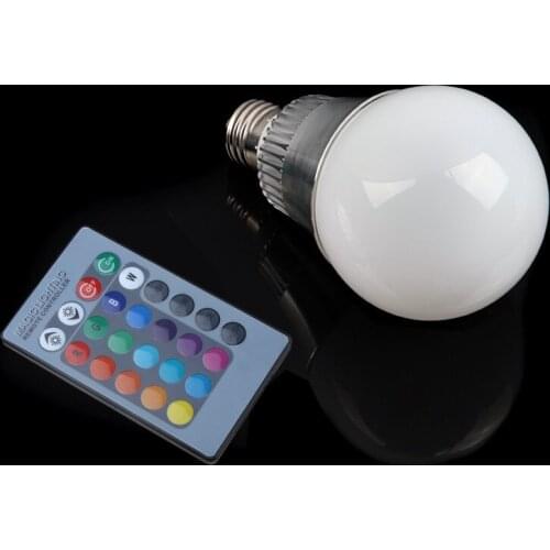 LED RGB Light Bulb 10W E27 Color Changing Drop shipping