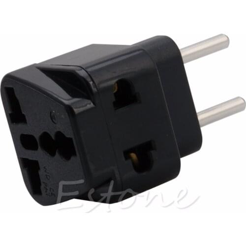 1Pc Universal UK/US/EU/AU to EU EUROPE Plug Travel Power Adapter Splitter converter