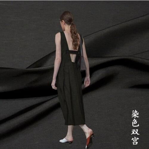 High-grade summer solid color natural silk fabric19mm soft coat windbreaker dress silk fabric wholesale silk cloth 114cm