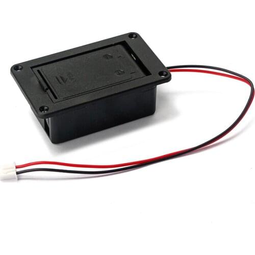 CPDD 1PC 9V Battery Holder Case Box Cover For Guitar Bass Active Pickup Connector
