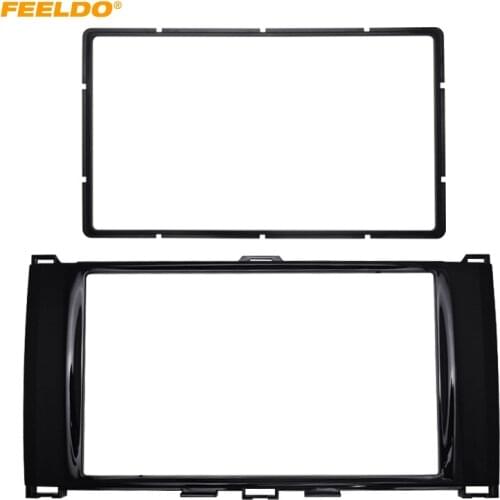 FEELDO Car 2DIN CD DVD Radio Fascia Panel for BRILLIANCE FRV 2008+ Stereo Face Fascia Frame Surround Trim Kit