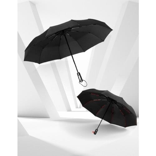 Automatic Windproof Umbrella Men Strong Rain Large Sun Umbrella Parasol Large Travel Rain Balck Business Umbrellas Gift Idea Y6S
