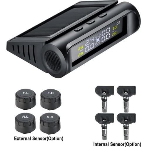 Car TPMS Sensor Tire Pressure Monitoring System Auto Security Alarm Systems Battery Digital LCD Display Tyre Pressure Gauge