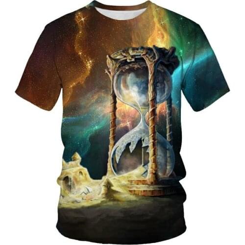 Color Mens And Womens Cosmic Star 3D Printed T-Shirts Boys/Girls Starry Sky Fashion Street Wear Round Neck Tops