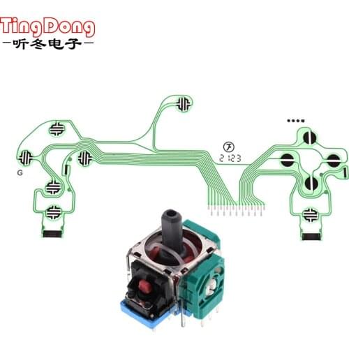 For PS4 JDS055 Ribbon Circuit Board Film Joystick Flex Cable 3D Analog Joystick Grip stick repair parts Sensor Controller Gamepa