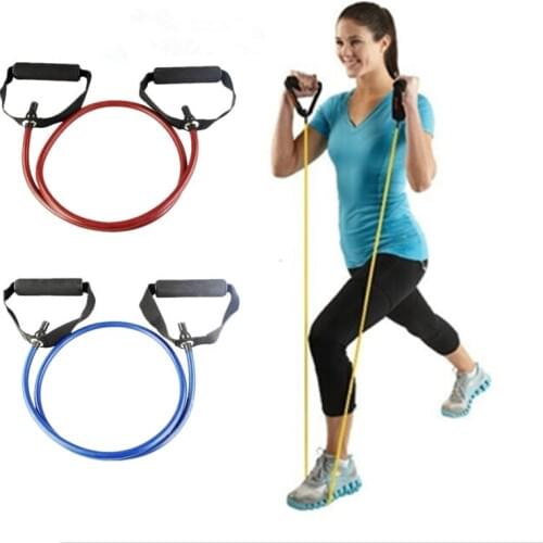 Yoga Pull Rope Fitness Resistance Bands Exercise Tubes Practical Training Elastic Band Yoga Rubber Pull Rope Workout Cordages