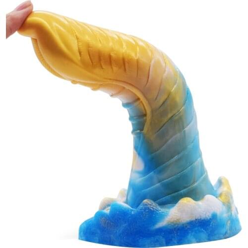 Dildos Liquid Silicone Suction Cup Penis Artificial Big Animal Penis Dick Woman Masturbator Erotic G-Spot Sex Toys For Man