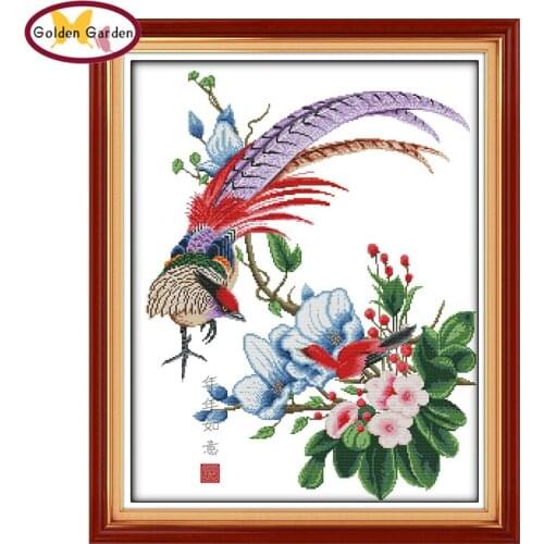 GG Good Luck Year After Year Cross Stitch Pattern 11CT14CT Handmade Crafts Chinese Cross Stitch Embroidery Set for Home Decor