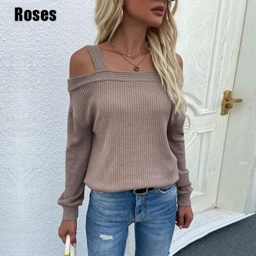 Женские пуловеры с открытыми плечами iRosy China At AliExpress
