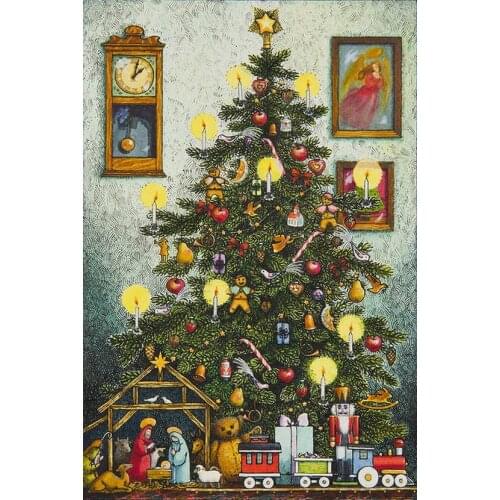 JMINE Div 5D Christmas Tree baby jesus XMAS Full Diamond Painting cross stitch kits art religion 3D paint by diamonds
