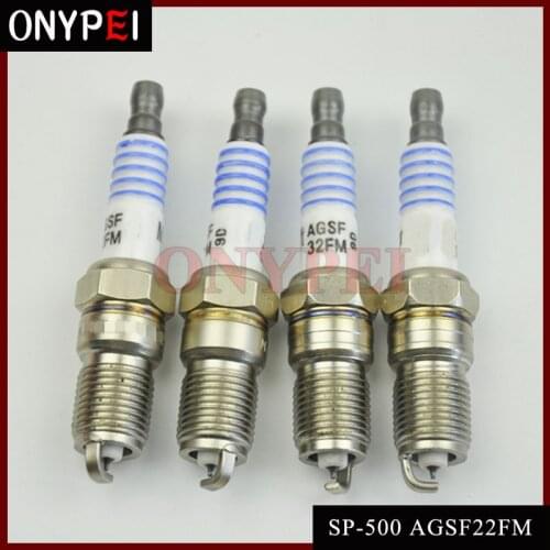 Set 4)Platinum Spark Plug SP-500 AGSF22FM For Ford Mercury SP500 AGSF22FM