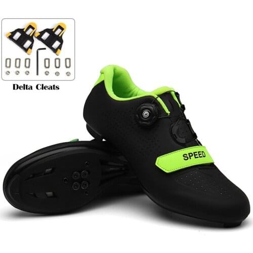 Men Cycling Sneaker Mtb Cleat Shoes Ultralight Road Bike Shoes Flat MTB Sneakers Bicycle Shoes Women Triathlon Speed Sneakers