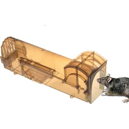 Reusable Mouse Trap Clear Plastic No Kill Rodents Catcher Mice Rat Live Trap