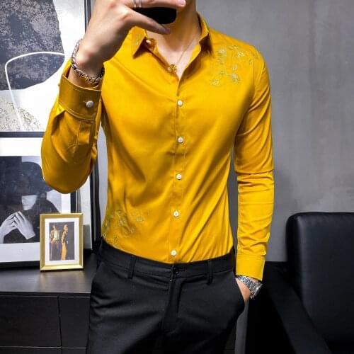 Masculina Dress Camisa Shirt Men Business Casual Mens Shirt British Style Long Sleeve Shirt Solid Color Ropa De Hombre 2020