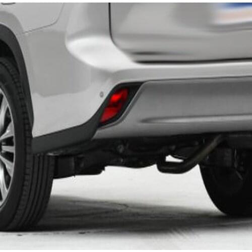 For Toyota Highlander 2021 2022 ABS Chrome Rear Fog Light Cover Trim Tail Fog Light Lamp Frames Exterior Decoration Styling