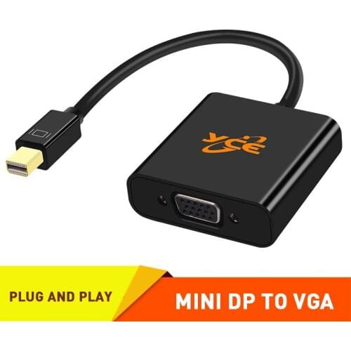 Mini DP to VGA Adapter 4K 60HZ HD Cable Minifit Converter Compatibl Adaptador MiniDP Interface Laptop Accessories Electronics