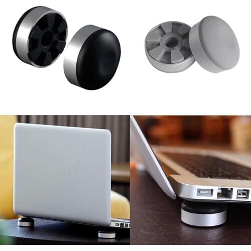 1 Pair Laptop Stand Portable Travel Cooling Pad For MacBook Laptop Heat Dissipation Aluminum Alloy Tablet Non Slip Cooling Ball