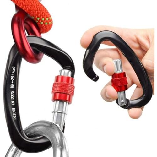 Carabiner Professional Practical 25KN Multifunctional Safety Buckle for Outdoor Sports