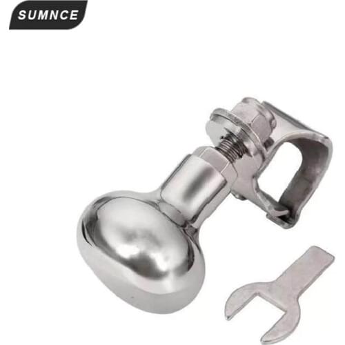 Stainless steel 316 Steering Wheel Power Handle Ball Grip Knob Turning Helper Hand Control for Marine Boat Yacht