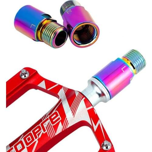 Stable Structure Chrome-molybdenum Steel Bike Pedal Adapters Spacers for Mountain Bikes
