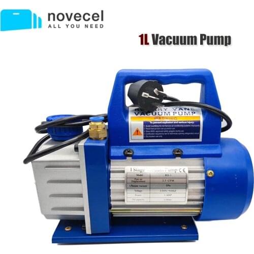 Novecel VP08 1L Vacuum Suction Air Pump for LCD Separating Laminating Machine 220ml Capacity 1/4 HP Phone Screen Repair Tools