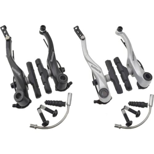 SHIMANO T4000 Alivio Linear V-Brake Bicycle Brake BR-T4000 Upgraded BR-M422 Black / Silver Front / Rear / Set