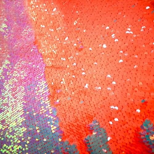 20x30cm Reversible Sequin Fabric High Quality Shiny Fabric DIY Sewing Supplies