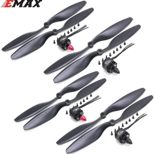 4set/lot EMAX Cooling MT2212 II 900KV CW CCW Brushless Motor with 1045 Propeller for RC Multicopter