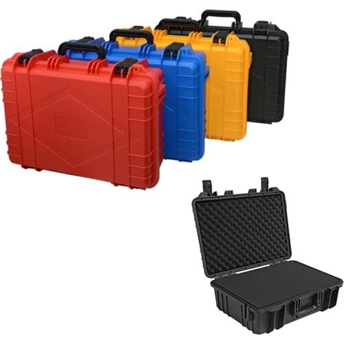 470x360x168mm Safety Instrument Tool Box ABS Plastic Toolbox Tool Case Impact Resistant Suitcase Toolbox Equipment Camera Case