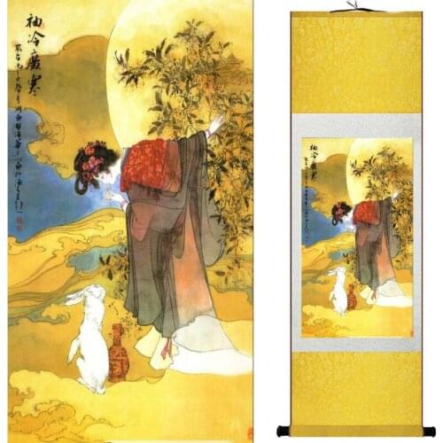 Pretty girl painting Chinese Art Painting Home Office Decoration Chinese painting art figure painting 2019072603