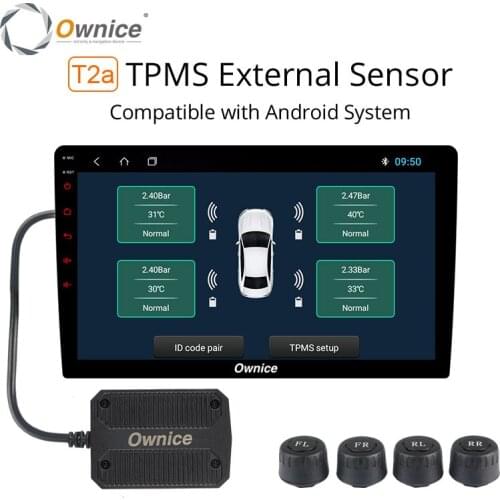 Ownice USB Android TPMS Tire Pressure Monitor Android Navigation Pressure Monitoring Alarm System Wireless Transmission TPMS
