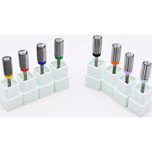 3in1 Pedicure Grinding Head Sander Tool Reseda Nail Cone Tip Tungsten Steel Drill Bit Electric Cuticle Clean Rotary For Manicure