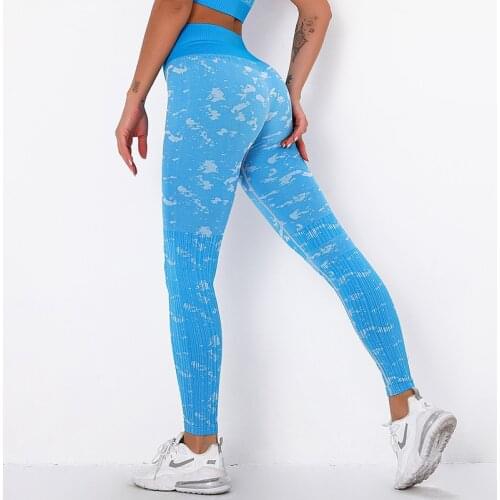 NORMOV Seamless Women Leggings Camouflage High Waist Push Up Spandex Workout Leggings Casual Fitness Leggings Jeggings Female