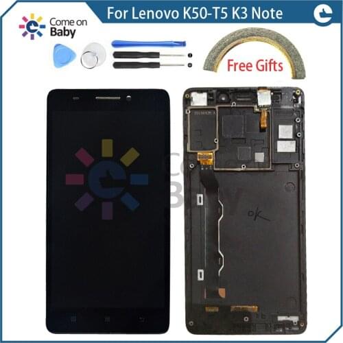 New arrival For Lenovo K50-T5 K3 Note 5.5" LCD Display Touch Screen Digitizer Assembly with frame