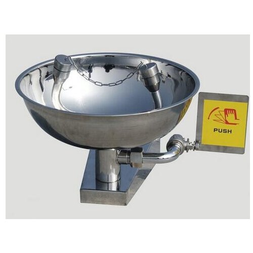 Stainless Steel Safety Equipment Emergency Eye Wash Station Wall Mounted Eye Wash Bowl Washer Fist Aid Tool