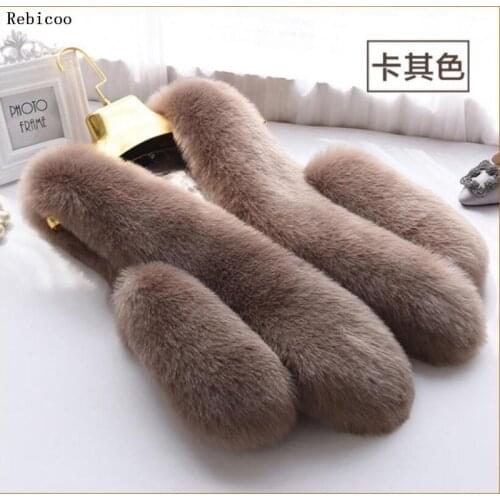 V-Neck Long Faux Mink Thick Plus Size Fur Vest Coat Furry Female Jacket High Quality Winter Warm Parka Women Fox Outerwear