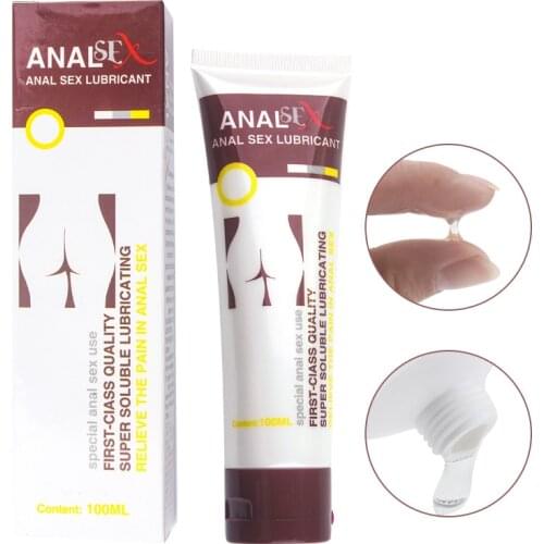 Professional Sex Anal Lubricant for Men Sex Anti-pain Women Anal Gay Sex Oil Gel Anesthesia Adults Products 100ml Drop Shipping