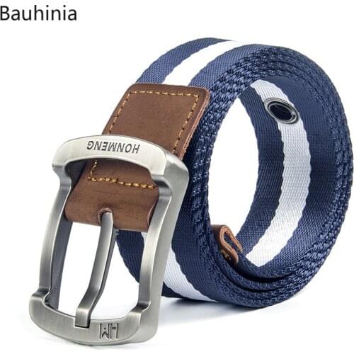New Men Military Tactical Belt Casual Canvas Belt Outdoor Alloy Pin Buckle Men Weave Wide Belt Casual Belt Waistband For Jeans