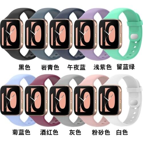 New Arrival Silicone Straps for Oppo Watch 41mm/46mm Smartwatch Band Replacement Strap Bracelet Wristband Accessory watch Belt