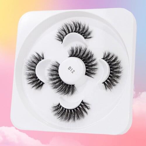3D Mink Natural False Eyelashes Dramatic Volume Fake Lashes Beauty Makeup Extension Cross Faux Cils Wholesale sztuczne rzęsy