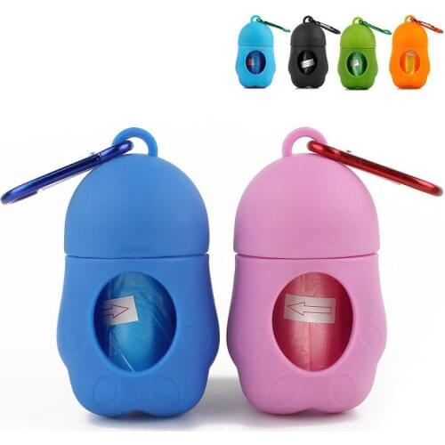 Dog Pet Waste Poop Bags Dispenser Pet Waste Bag Dispenser For Dog Waste Bag Holder - Plastic Garbage Bag Dispenser Carrier Case