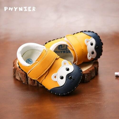 Spring 4-12 months baby soft bottom shoes cartoon men and women baby toddler shoes manual step before the girls shoes