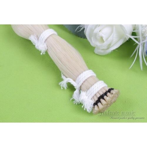 Yinfente 250g Bow Hair For Violin/Viola/Cello White Stallion horse tail Bow Accessory High Quality
