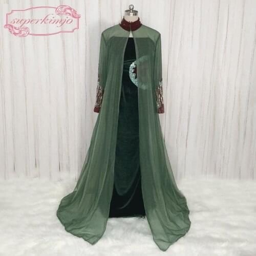 SuperKimJo Dubai Caftan High Neck Luxury Mermaid Arabic Style Evening Dresses Long 2018 Beaded Modest Formal Dresses for women